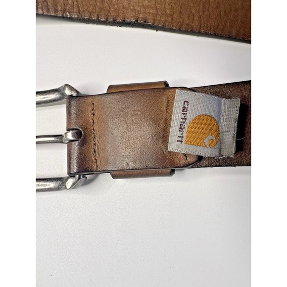 Carhartt Men M Leather Brown Work Belt Utility Outdoor - Picture 6 of 10